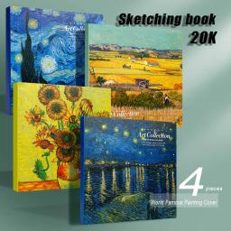 Livro de esboço em branco para estudantes de arte, papel de desenho, pinturas coloridas, pintura a lápis, arte, 80 folhas - Image 1