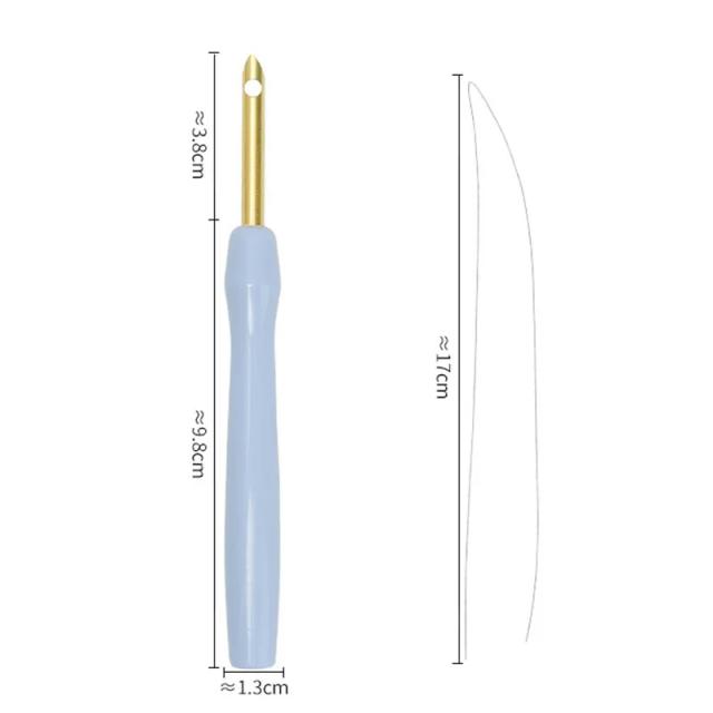 Agulha de Plástico para Perfurador de Bordado e Caneta de Costura - Ferramentas de Artesanato, Fio de Tapete e Acessórios DIY para Ponto Cruz e Tecelagem