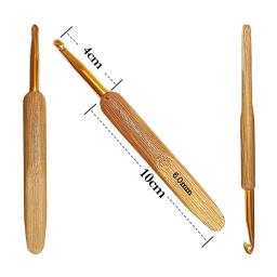 9Pcs Bambu Agulhas De Tricô Set Crochet Ganchos 2-6mm Crochet para Weave Fio Handle Agulhas De Costura Ferramenta Knitting Crochet Kit - Image 5