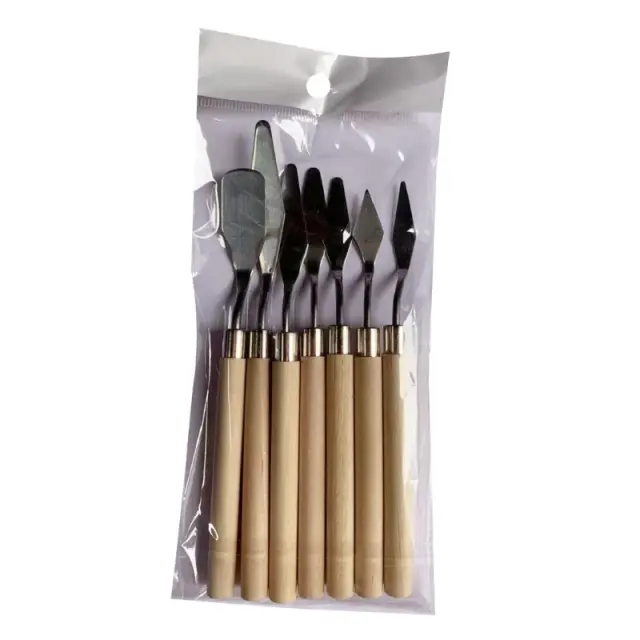 Faca de Pintura a Óleo: Espátula e Paleta para Artistas - Ferramentas Essenciais de Artesanato e Mistura de Cores