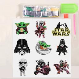 Pintura diamante adesivos para crianças, DIY arte dos desenhos animados set, iniciantes mosaico adesivos, números Kits, conjunto de artesanato, novo, 2022 - Image 3