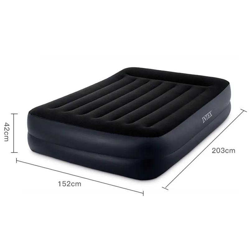 Colchão inflável com bomba elétrica cama inflável dobrável ao ar livre sofá jardim acampamento espreguiçadeira praia ar daybed móveis - Image 1