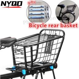 Bicycle Rear Bike Basket, Bike Pannier, Guiador de ciclismo, Mount Shelf, Bagageira, Cargo Front Rack, Tail Seat, Trunk Bag for Pet Dogs - Image 1