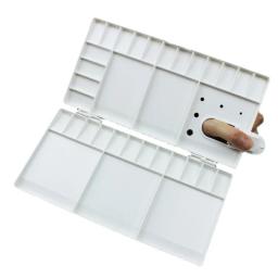 1 pc flip cover paleta de pintura a óleo de plástico diy pintura em aquarela suprimentos ferramenta de desenho - Image 6