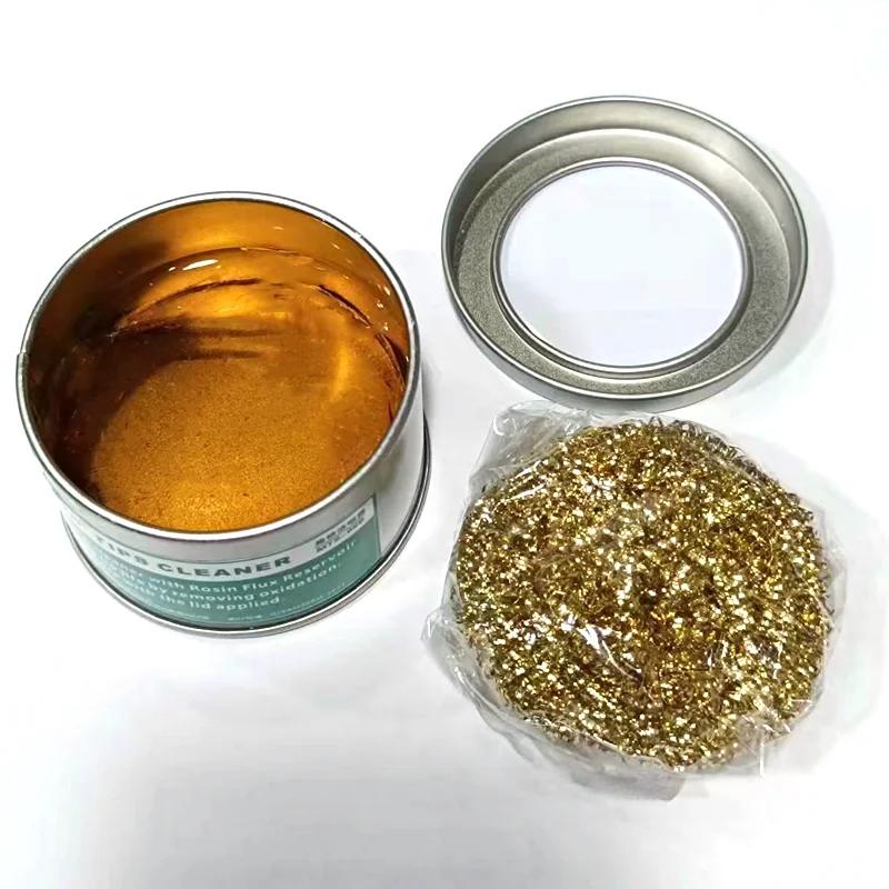 MYTO solda ponta limpeza Kit, bola de limpeza, Rosin Flux, 2 em 1, Alumínio Box Packaging, Soldagem Reparação, Soldagem, Colar, 50g - Image 1