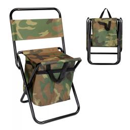 Mochila dobrável com encosto, cadeira portátil para acampar, caçar, pescar - Image 2