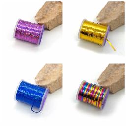 1mm enfeites holográficos voar amarrando material de fita flash de enfeites planos para streamer ninfas materiais de nervuras corporais - Image 3