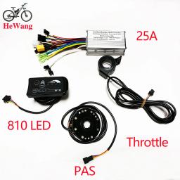 24V 36V 48V 350W 500W Controlador de onda senoidal do motor sem escova 25A/30A. Display LED S810 com PAS. acelerador, para scooter de e-bike - Image 4