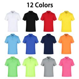 Polo de secagem rápida com logotipo de impressão personalizado, grupo individual camisas, logotipo personalizado bordado, tees top, verão - Image 3