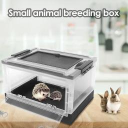 Pequena caixa de reprodução animal, portátil, transparente, mini, anfíbios e répteis, pequena incubadora animal - Image 2