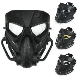 Airsoft-máscara facial tático para paintball, proteção de cabeça cheia, caça, ciclismo, cs, proteção de cabeça - Image 1