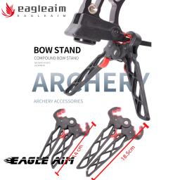 18/14.5cm 2 estilos acessórios de caça tiro com arco composto dobrável suporte arco pontapé titular pernas arcos compostos suporte rack - Image 1