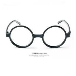 Harry Potter óculos para adultos, acessórios para cosplay, moldura redonda, plana, arte retro, adereços de roupas, presentes para meninos - Image 5