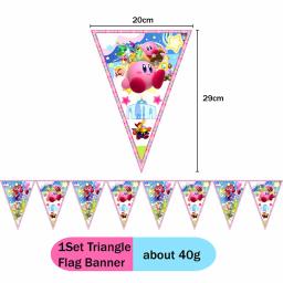 Kirby: Star Allies Tema Festa Talheres Descartáveis Placa de Papel Copo Toalha de Mesa Chá de Bebê Crianças Festa de Aniversário Decoração Suprimentos - Image 6