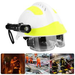 Capacetes de segurança de resgate de emergência anti-impacto bombeiro capacete de proteção com farol e óculos de proteção - Image 6