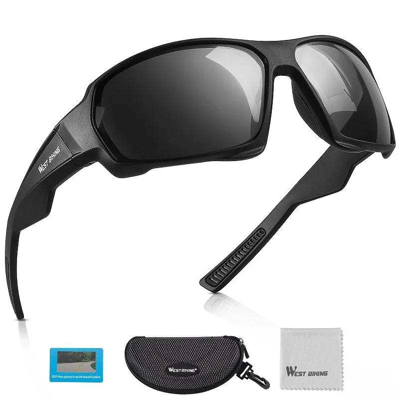 WEST BIKING-Óculos de Ciclismo Polarizados para Homens e Mulheres, Óculos De Sol HD, Óculos Esportivos, UV400, Road Bike, MTB, Moda Bicicleta, Óculos De Pesca - Image 1
