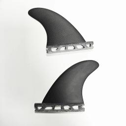 Full Carbon Fiber Surf Fins, Surf Fins, Prancha de surf, Matt Side Fins, Twin Fins - Image 1