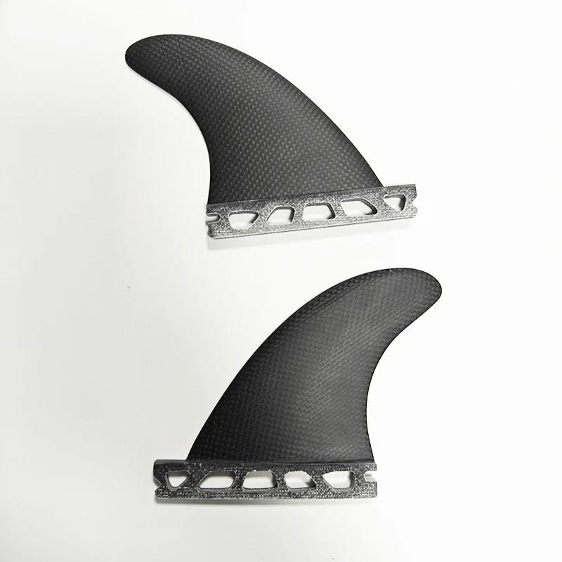 Full Carbon Fiber Surf Fins, Surf Fins, Prancha de surf, Matt Side Fins, Twin Fins - Image 1