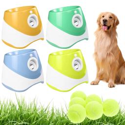 Lançador automático de bola para cães, lançador automático de tênis para cães de estimação, brinquedo interativo para animais de estimação - Image 1