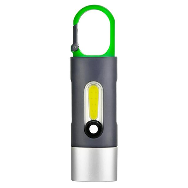 Lanterna LED Recarregável com Zoom e Gancho para Acampamento e Escalada