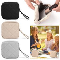 Almofadas sanitárias portáteis Saco de armazenamento para mulheres, Tampon Pouch, Guardanapo Sacos Cosméticos, Ladies Makeup Bag, Girls Hygiene Pad, Organizer - Image 1