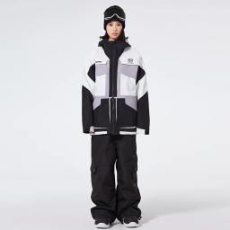 Conjuntos de roupas de esqui de neve para homens e mulheres, roupas de neve, conjuntos de jaqueta e calça de esqui, roupas de snowboard, plus size, nova moda, inverno - Image 3