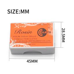 2 pçs leto rosin para violino viola violoncelo 604 resina instrumento de cordas curvadas acessórios violino arco cordas rosin - Image 2
