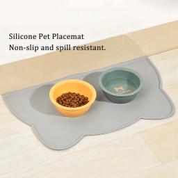 Non-Stick impermeável Silicone Pet Feeding Mat, Food Feeding Pad, Tigela de cachorro e gato, Alimentador de cachorro, Almofada de água - Image 2