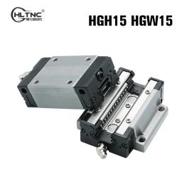 HGR15 Flange aço gaiola carruagens, trilho de guia linear para CNC, HGH15CA HGW15CC Slider Block, HGH15 CA HGW15CC, 4pcs - Image 1