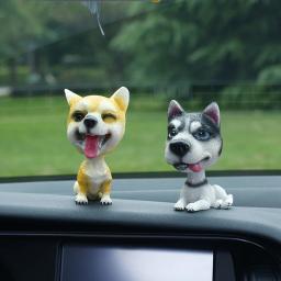 Nodding Dog Funny Shaking Head Toys, Bonecas Bobblehead Puppy, Swing Car Ornamentos, Home Auto Interior Decor, Brinquedos do painel do carro, Bonito - Image 3