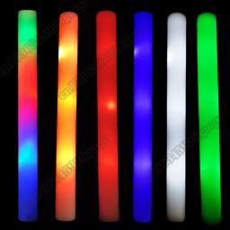 LED Glow Foam Stick para casamento e festa de Natal, bastões personalizados piscando, tubo de elogio personalizado, brilho no escuro, 30 PCs, 60PCs - Image 2