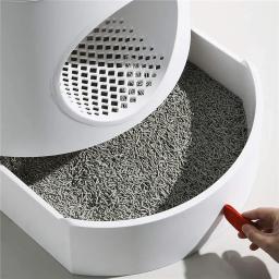 Caixa de areia para gatos multifuncional, para reduzir o espaço, com colcha reutilizável - Image 5
