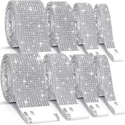 Auto adesivo cristal strass adesivo, fita de diamante, strass DIY para artesanato, evento DIY, carro, decoração do telefone - Image 2