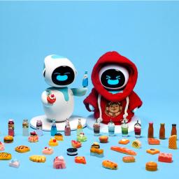 Compatível com Eilik Robot 1 peça de roupas e 20 peças de mini conjunto de acessórios de brinquedo (apenas inclui roupas e brinquedos, não inclui robô) - Image 4