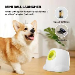 Lançador de jogo interno automático com bolas de tênis, Ball Launcher para cães, Brinquedos interativos, Tudo para patas - Image 5
