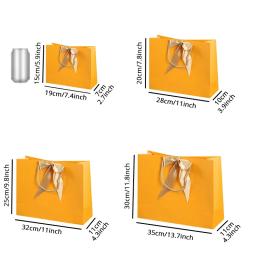 10 Pçs/lote Caixa de Presente de Papel Sacos De Papel de Presente Com Alça de Fita do Ouro Personalizado Saco Caixa de Presente de Negócios Para Pequenas Empresas - Image 6