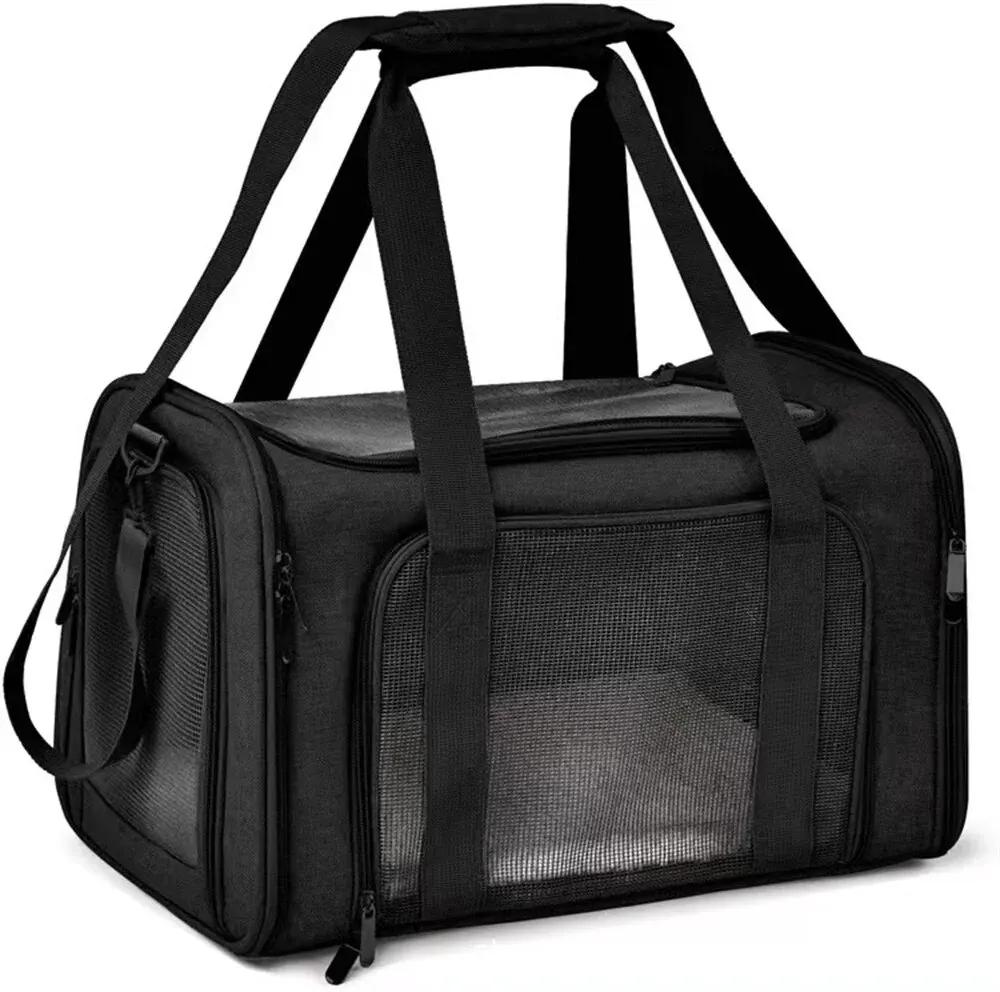 Airline Aprovado Pet Carrier Bag, Mochila lateral macia, Sacos de viagem, Transporte para cães pequenos e gatos, Outgoing - Image 1