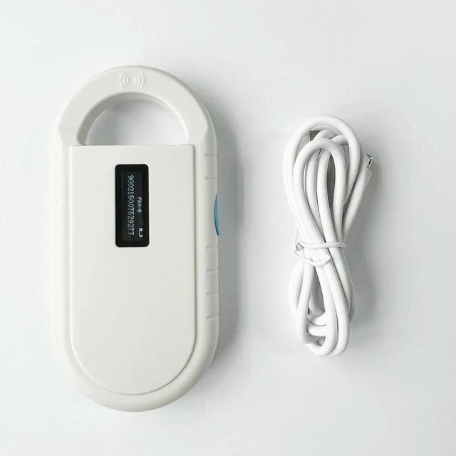 Leitor Portátil de Microchip para Identificação de Animais de Estimação - Scanner USB para Cães, Gatos e Cavalos com Suporte FDX-B e ISO 11784 134.2KHz