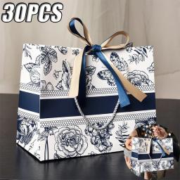Sacos De Presente Com Fita, Sacos De Papel Floral, Transfronteiriço, Presente De Férias, Sacola De Roupas, Nova Embalagem - Image 1
