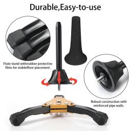 Suporte de tripé dobrável portátil, antiderrapante, acessórios para instrumentos de sopro, adequado para clarinete, trompete, flauta, oboé, saxofone - Image 3