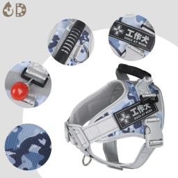 Arnês multifuncional para cães de estimação, arnês reflexivo para cães de médio porte, treinamento ao ar livre, conforto, colete respirável, alça para o peito, para cães - Image 5