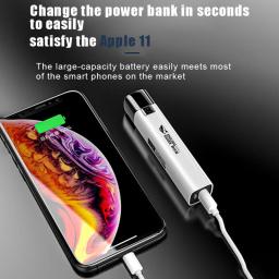 Usb recarregável led lanterna 2 em 1 9990000lm super brilhante mini led torch & power bank para equitação ao ar livre acampamento caça - Image 3