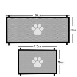 Pet Screen Mesh Portão para Portas, Dog Gate para Escadas, Cerca de segurança interior, House Dogs, 4Pcs Hook - Image 5