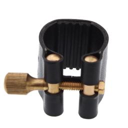 Ligadura de couro ajustável do bocal do saxofone mtp & do clarinete de soprano com tampão plástico para acessórios do instrumento da música do sopro - Image 2