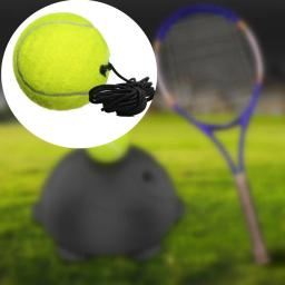 1 pçs bola de treinamento de tênis profissional com corda elástica bounce bola com corda elástica bola de treinamento de tênis portátil - Image 1