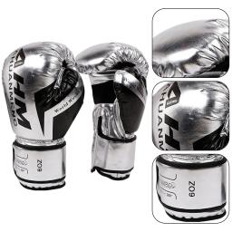 Luvas de Boxe de Couro PU profissional para adultos e crianças, Esponja Muay Thai Sanda, Luvas de Luta Sanda Respirável, Suprimentos Esportivos - Image 4