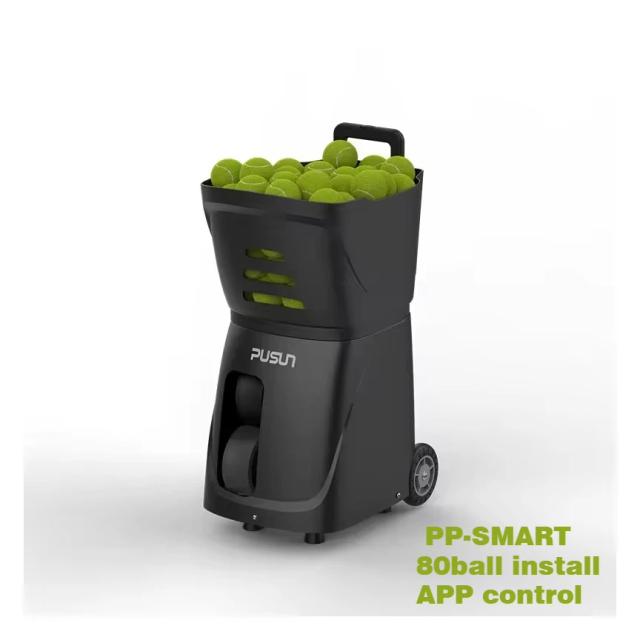 PUSUN Máquina de Tênis PP-Smart 80 Bolas Bateria de Lítio