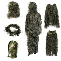 Terno Ghillie tático para caça, Roupas de camuflagem, Traje ao ar livre, Equipamento uniforme, 3D, Deserto, Fatos Selva, Sniper Militar, Floresta - Image 1