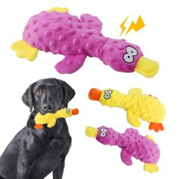 Engraçado Pato Em Forma De Pelúcia Pet Brinquedos, Sounding Squeaky, Mastigar Brinquedos para Pequenos e Grandes Cães, Suprimentos de Brinquedo Interativo - Image 1