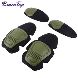 Tactical Joelho Cotovelo Protetor Pad para Paintball Airsoft Combate Uniforme Terno Militar 2 Joelheiras & 2 Cotovelo Pads Apenas Caça Terno - Image 1